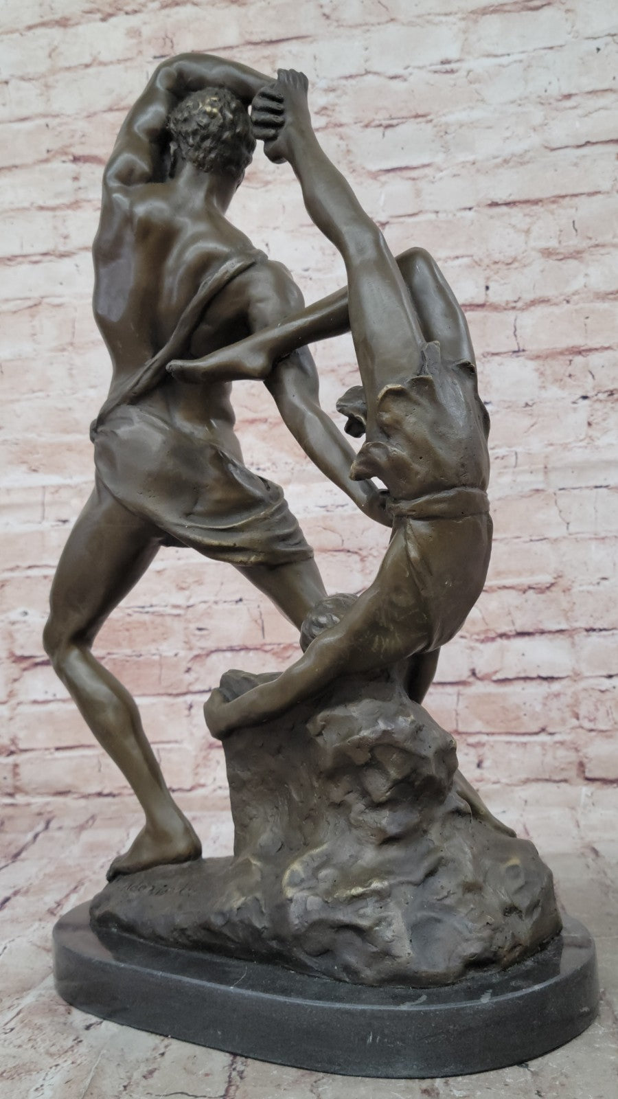 Signed Original Aldo Vitaleh Greek God Wrestling Hot Cast Classic Artwork Figure