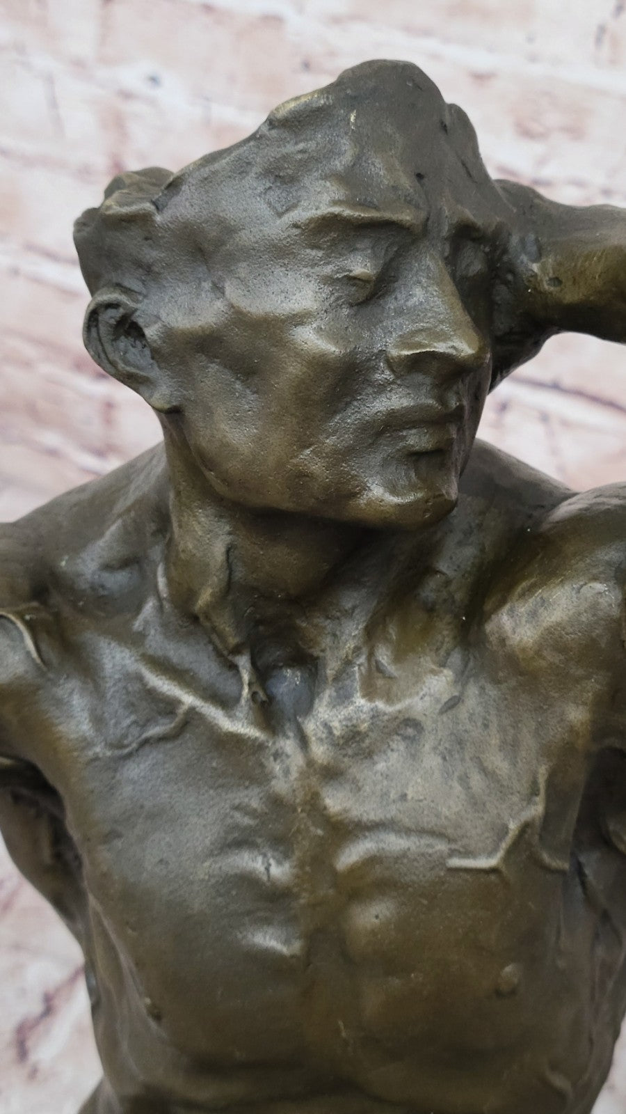 Handcrafted bronze sculpture SALE Male Abstract Cast Hot Original Signed Figurine