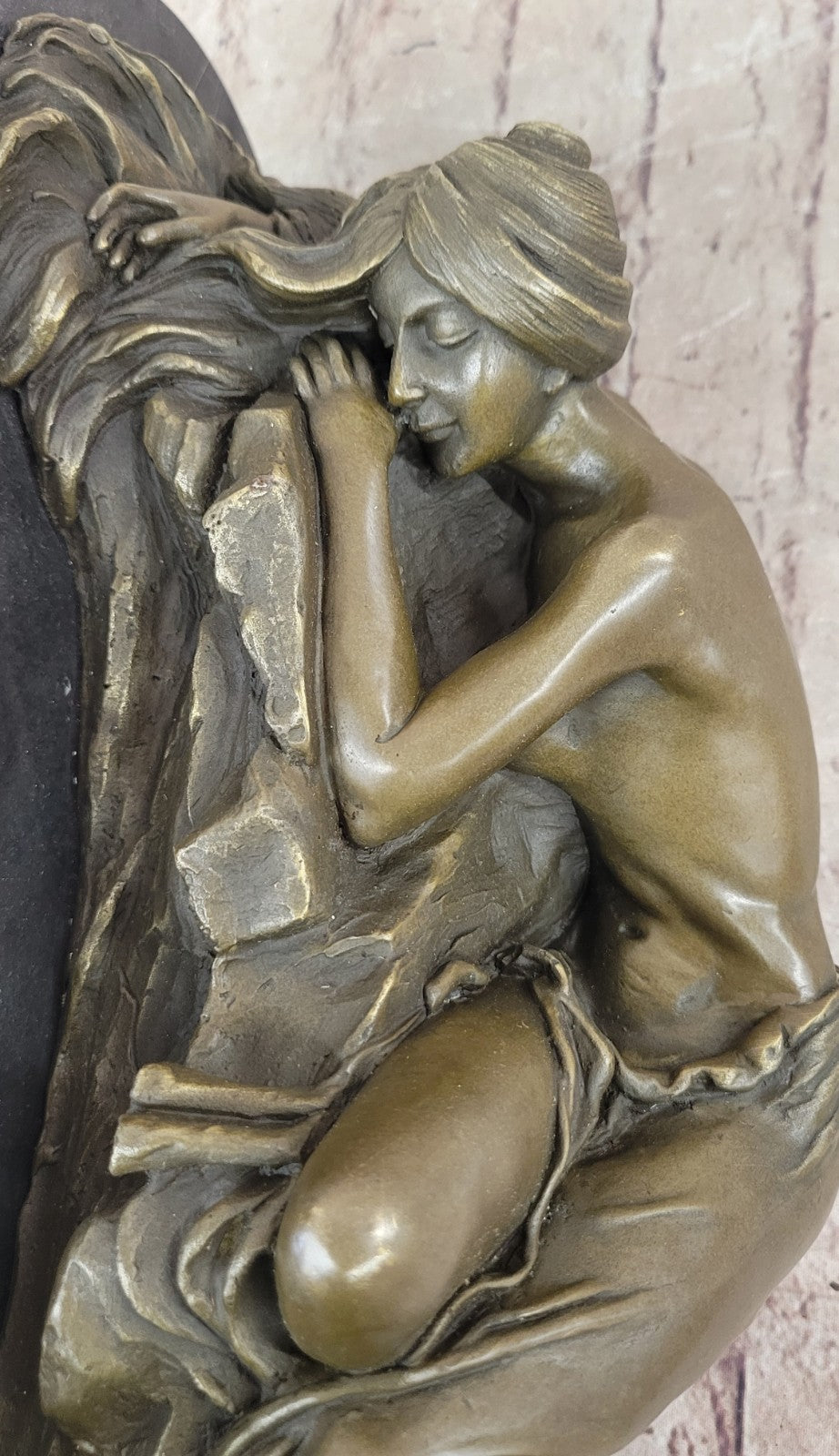 Vintage Bronze Sculpture of a Sleeping Nude Woman - Well Modeled Cast - SALE