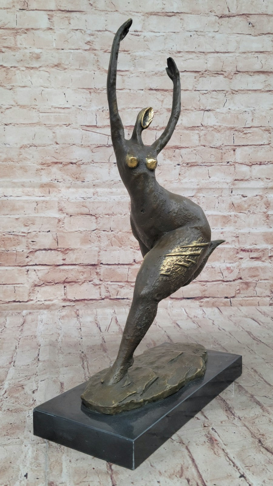 MILO ABSTRACT NUDE WOMAN BRONZE SCULPTURE FIGURE FIGURINE MODERN ART DECO ARTWORK
