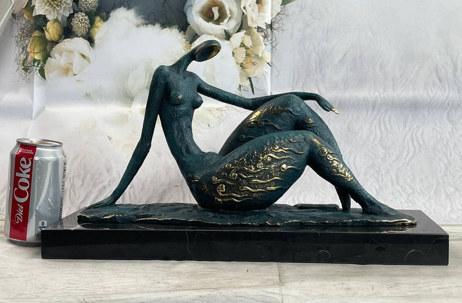 COLLECTIBLE BRONZE SCULPTURE STATUE Erotic Large Original Milo Nude Female Sale