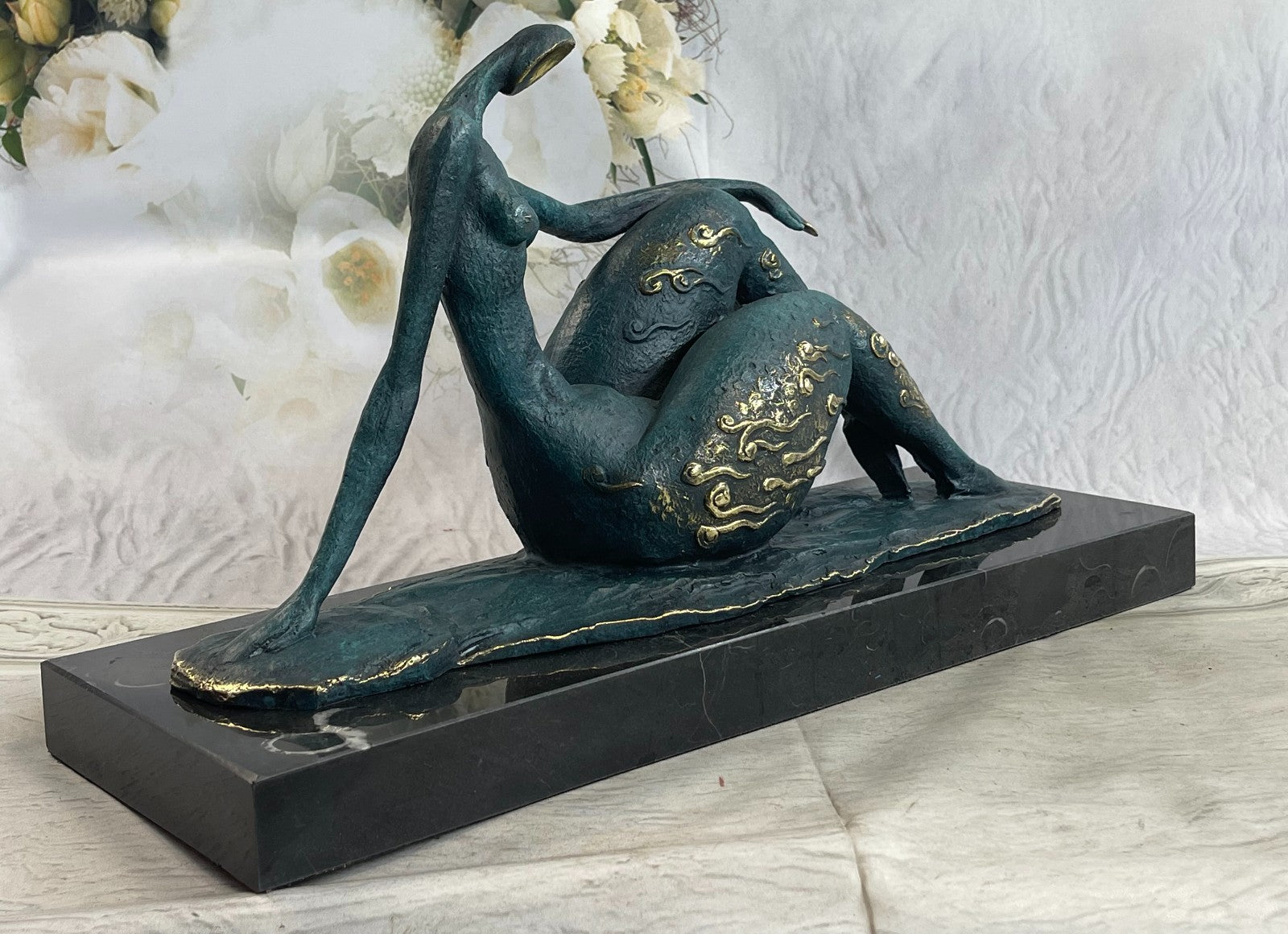 COLLECTIBLE BRONZE SCULPTURE STATUE Erotic Large Original Milo Nude Female Sale