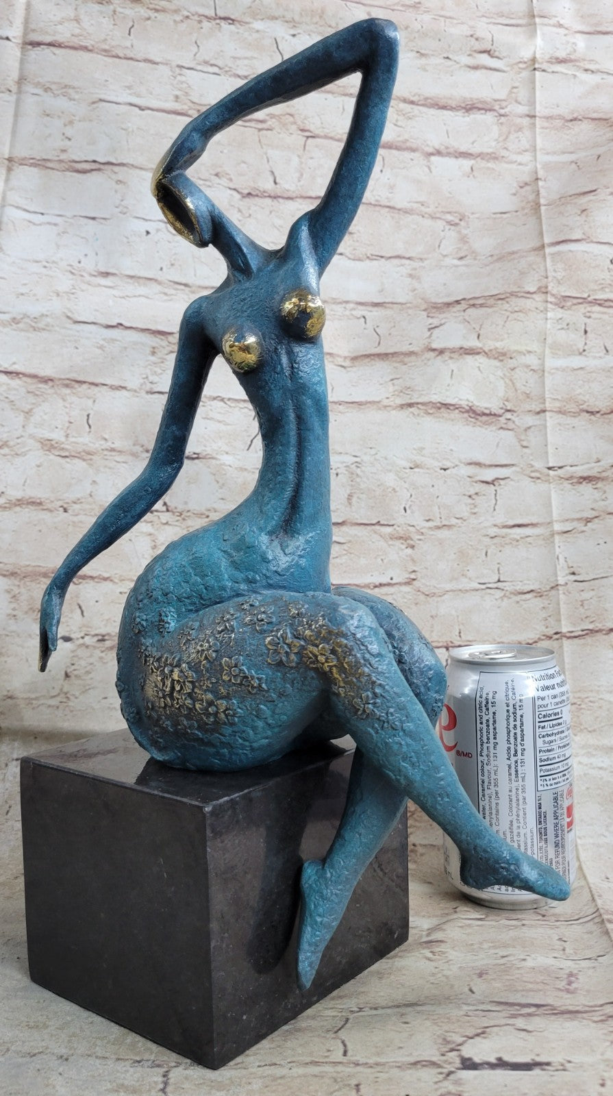 ABSTRACT SOLID BRONZE*DANCER*SCULPTURE FRENCH MILO MID CENTURY MODERNIST SALE