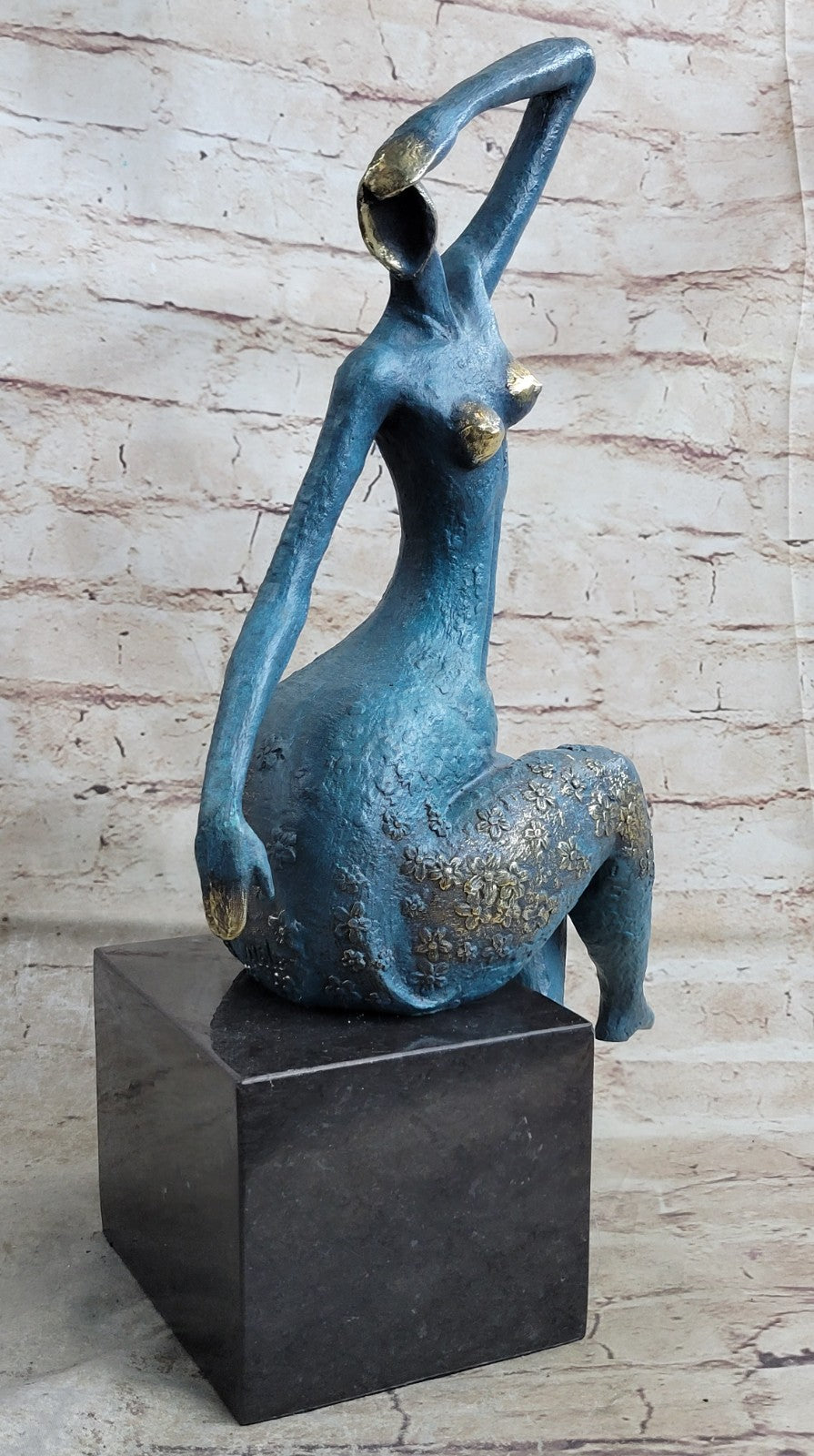 ABSTRACT SOLID BRONZE*DANCER*SCULPTURE FRENCH MILO MID CENTURY MODERNIST SALE