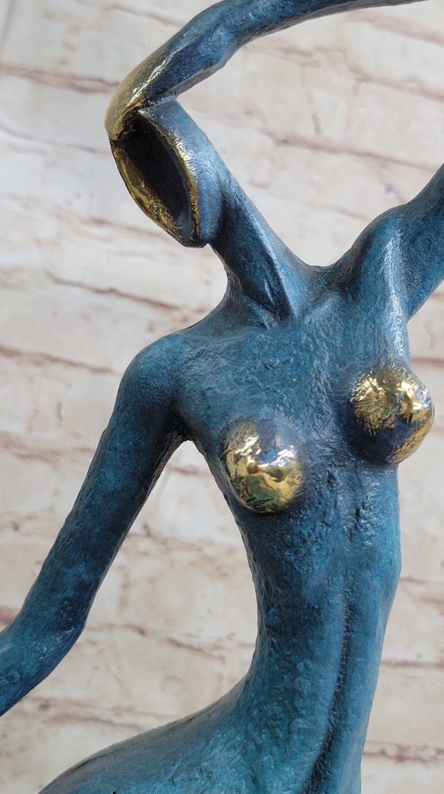 ABSTRACT SOLID BRONZE*DANCER*SCULPTURE FRENCH MILO MID CENTURY MODERNIST SALE