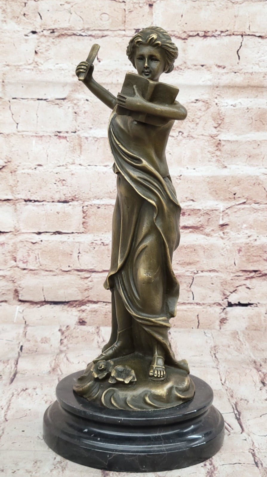 Wisdom Hero Peace Goddess Athena Handcrafted bronze sculpture SALE Marble Figure