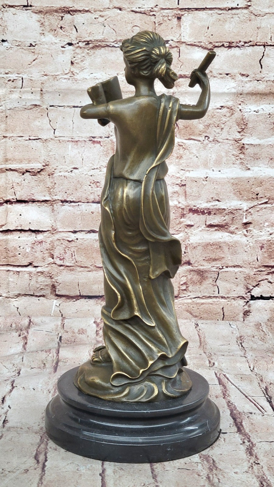 Wisdom Hero Peace Goddess Athena Handcrafted bronze sculpture SALE Marble Figure