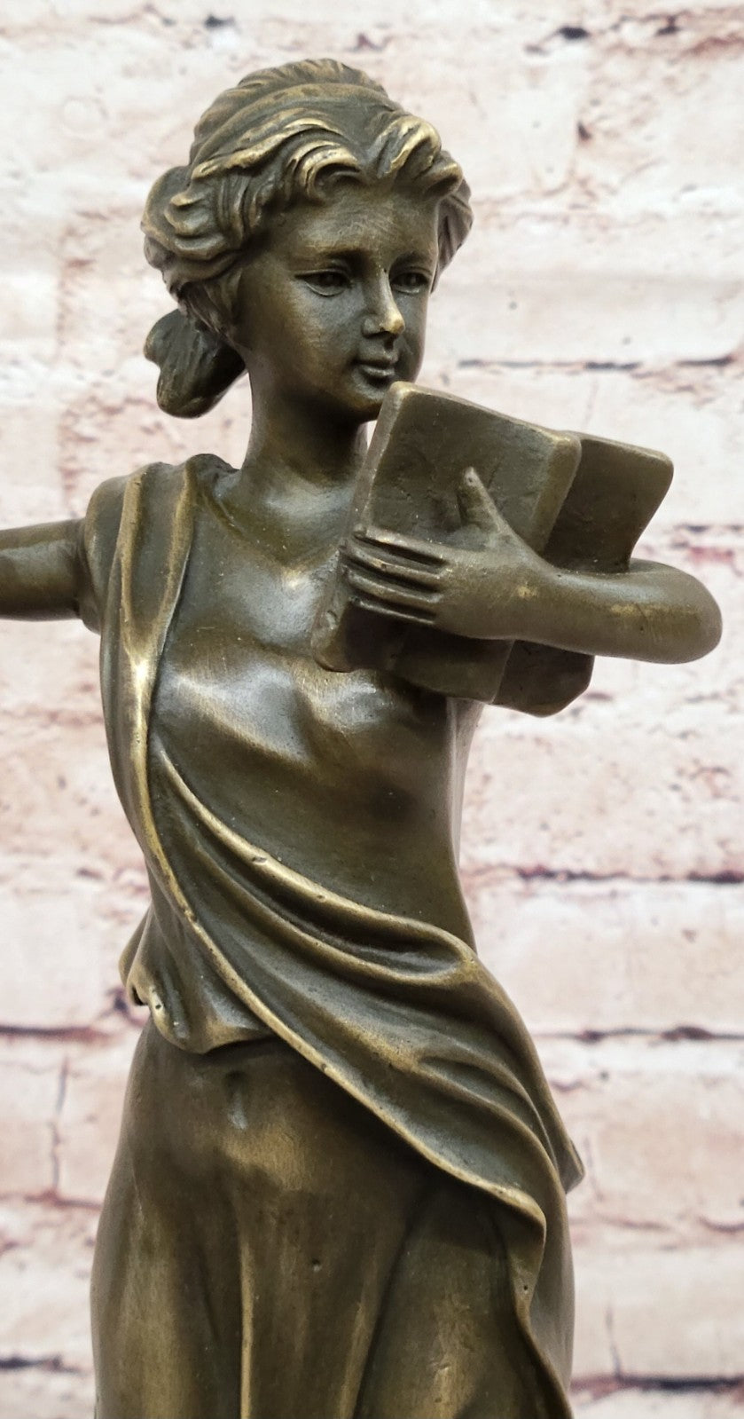 Wisdom Hero Peace Goddess Athena Handcrafted bronze sculpture SALE Marble Figure