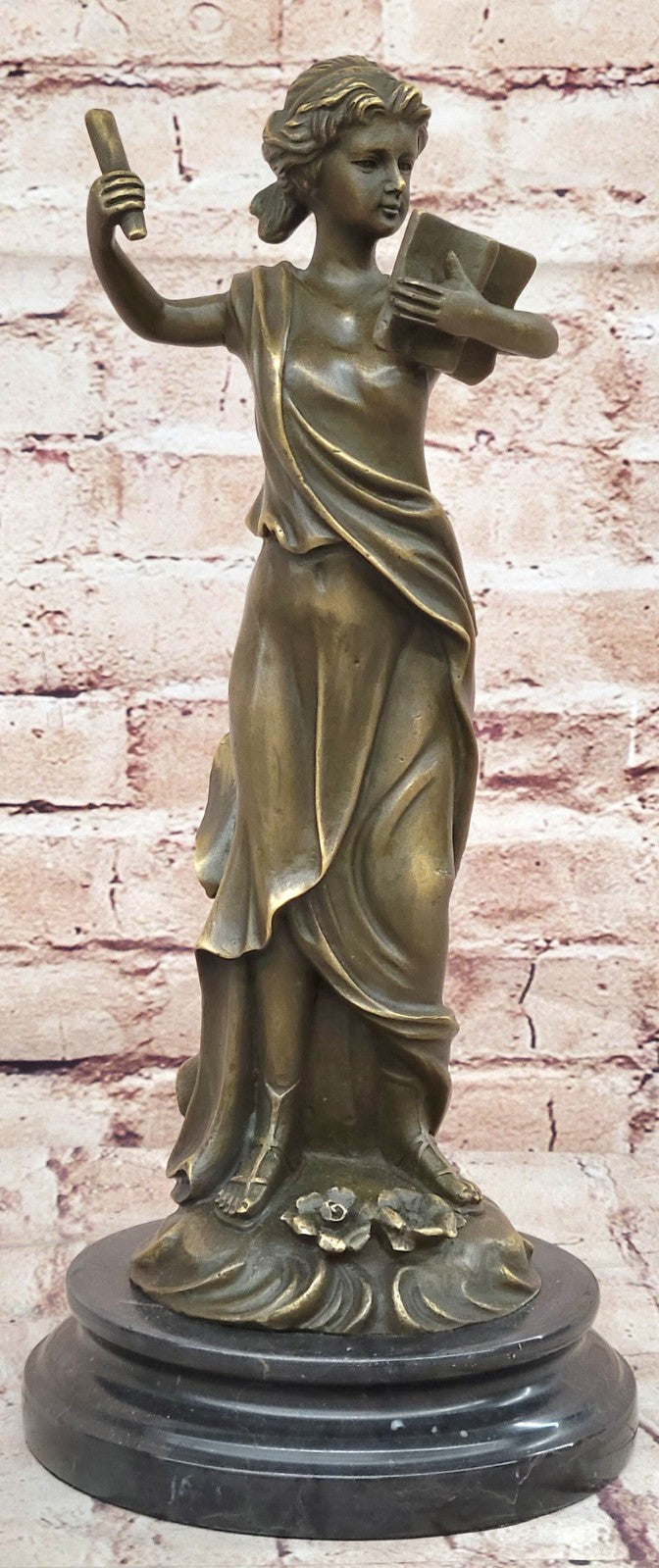 Wisdom Hero Peace Goddess Athena Handcrafted bronze sculpture SALE Marble Figure