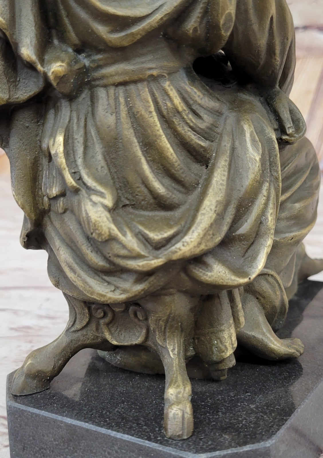 Hippolyte François Moreau (French, 1832–1927) Bronze Sculpture Entitled Farmer Girl