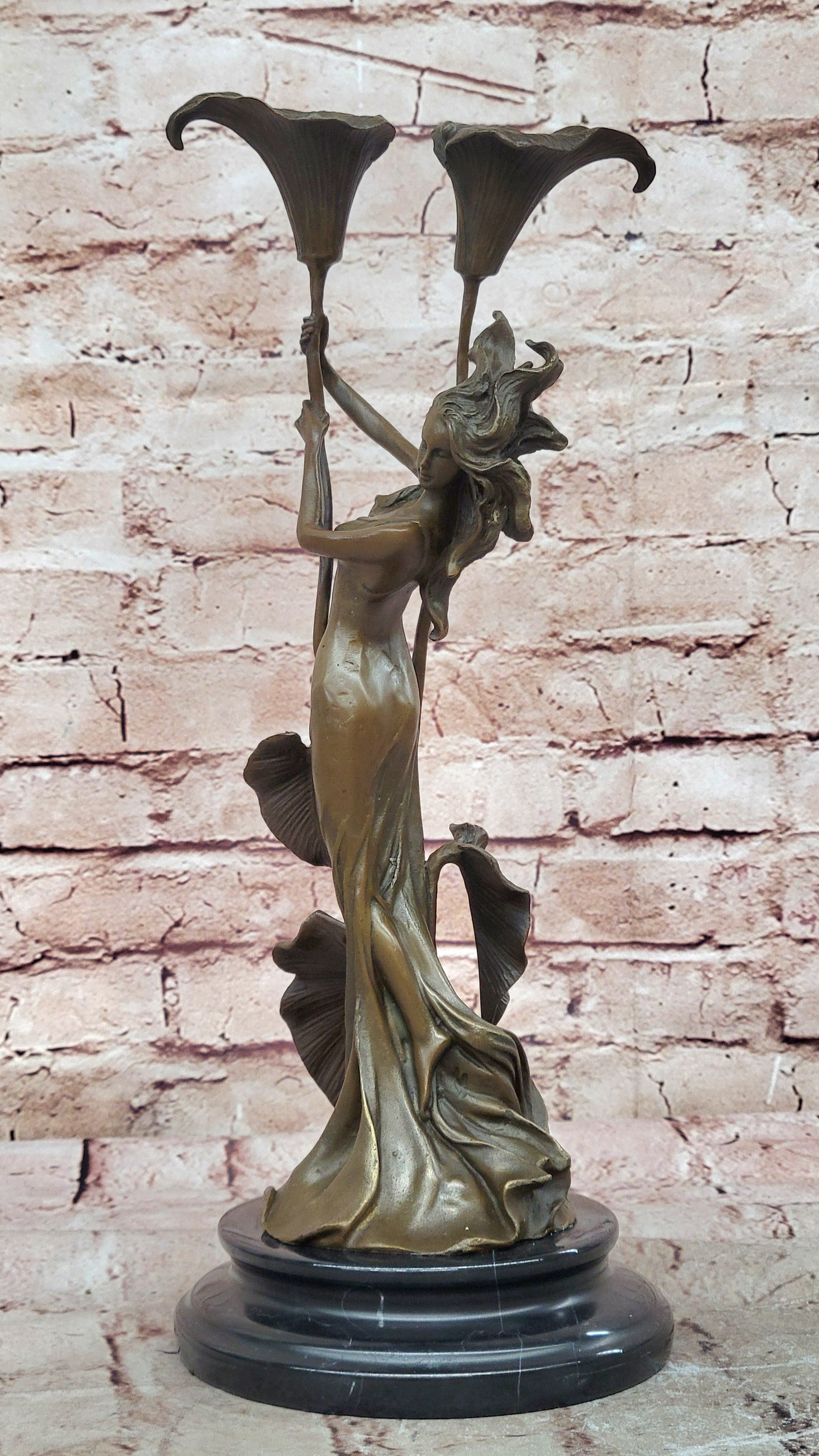 Fine Art Bronze Statue of Goddess Beauty Collectible Figurine Gift