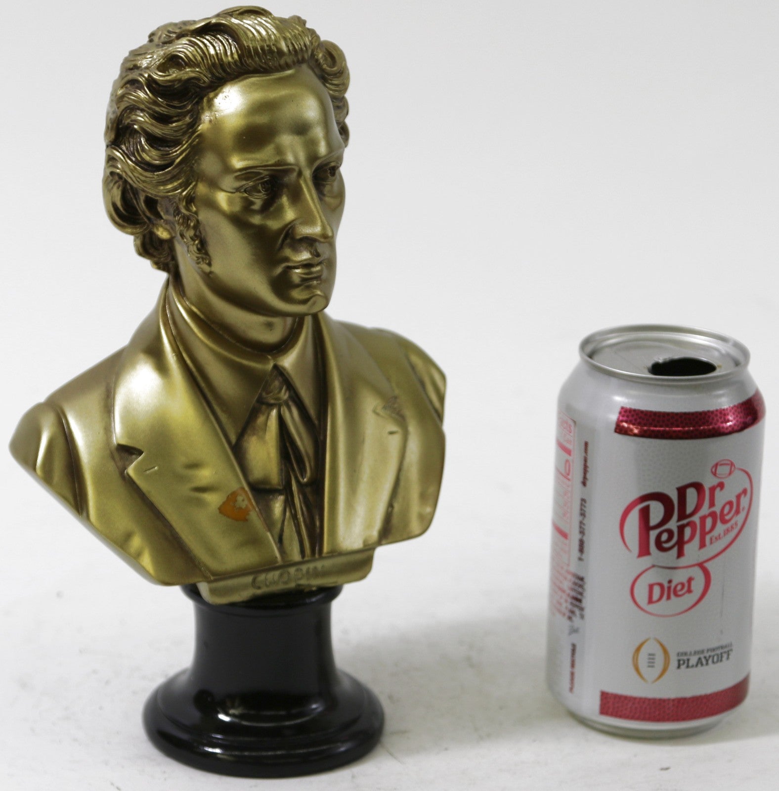 Beautiful 9.5" Alabaster statue W.A. Chopin Sculpture Bust By Milo Made In Spain