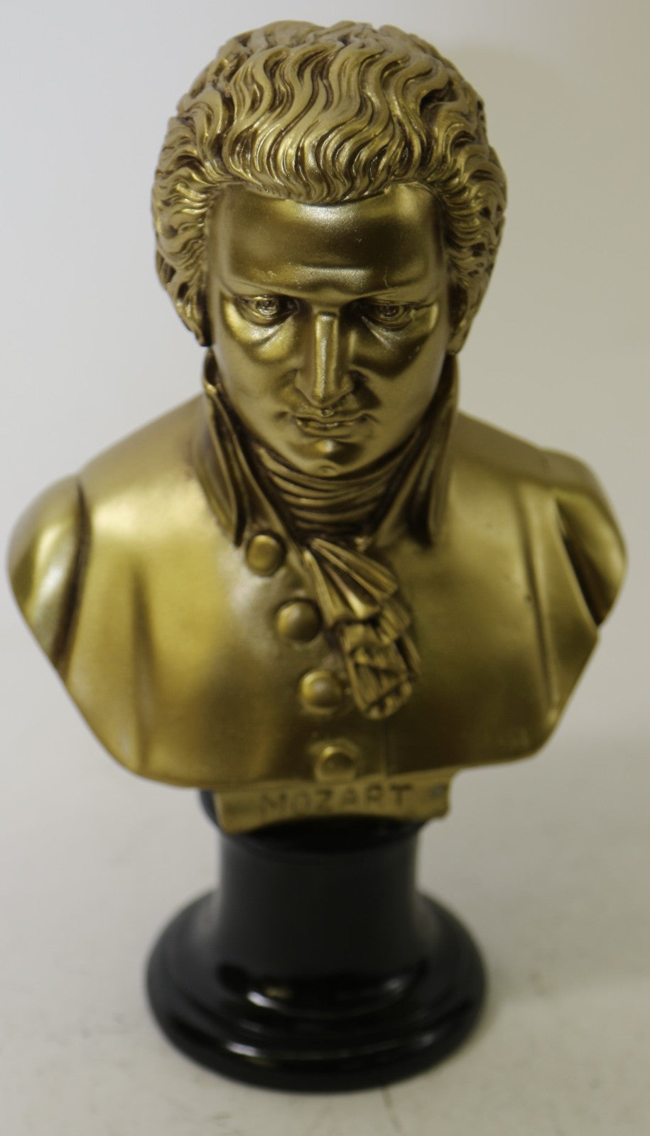 Famous European composers bronze Covered Mozart bust sculpture Hand Made Art