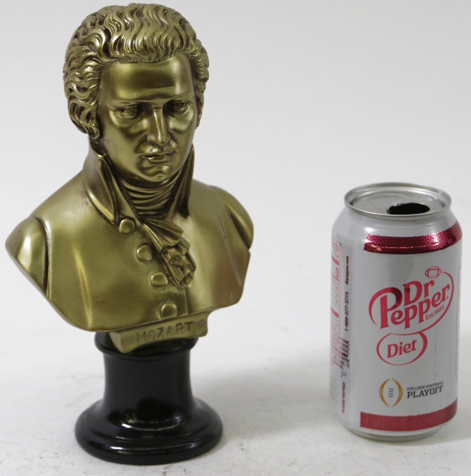 Famous European composers bronze Covered Mozart bust sculpture Hand Made Art