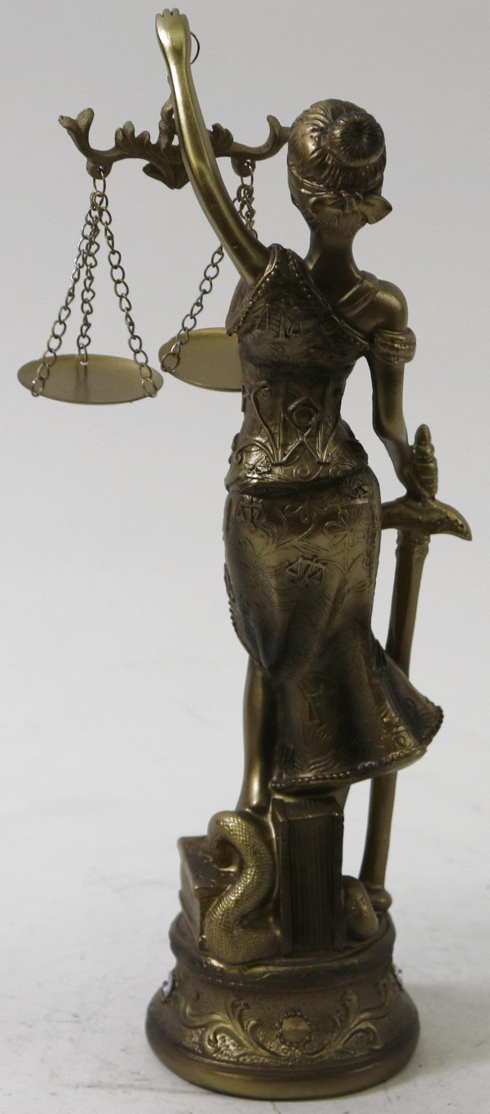 European Made Themis, Blind Justice Cold Cast Bronze Lawyer Attorney Gift Statue