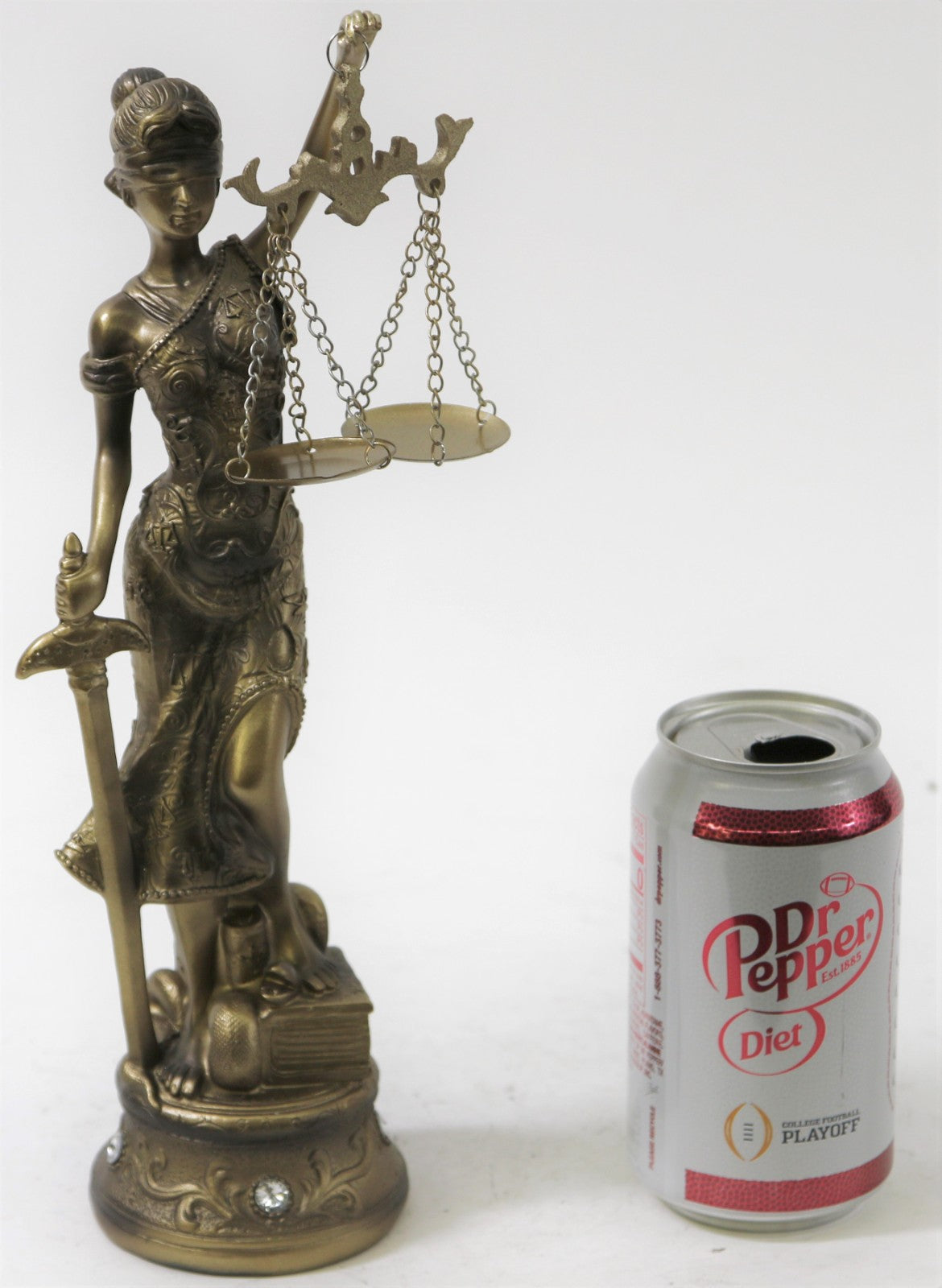 European Made Themis, Blind Justice Cold Cast Bronze Lawyer Attorney Gift Statue