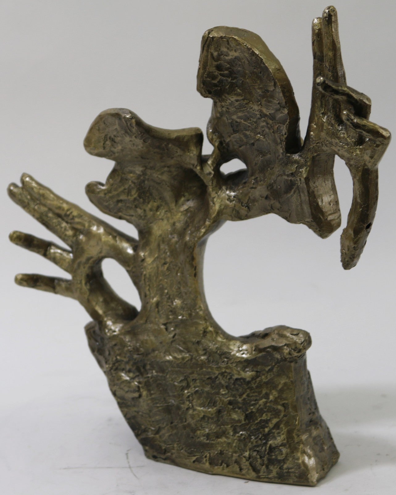 Western Bronzed Copper Woman and Man Kiss Art Deco Sculpture Statue Gift