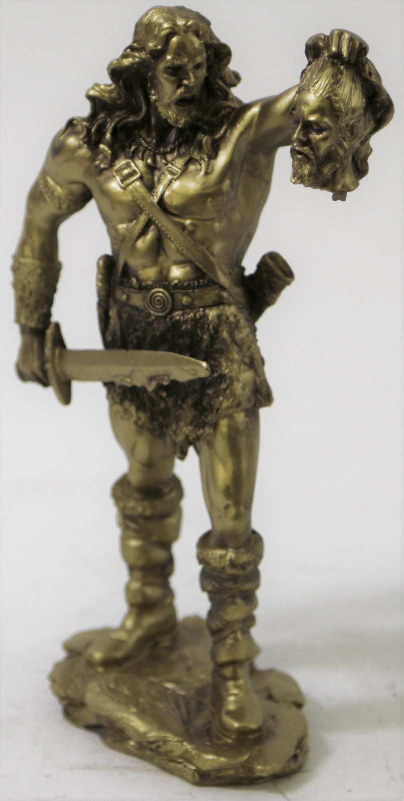 8.5" Male Warrior Slaying Goliath Statue Sculpture Figure Gothic Figurine Sale