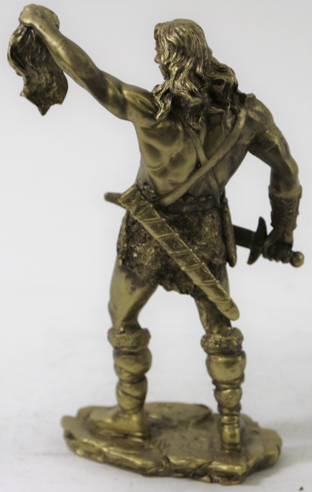 8.5" Male Warrior Slaying Goliath Statue Sculpture Figure Gothic Figurine Sale