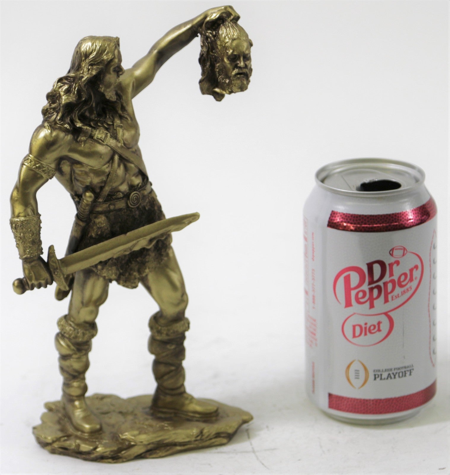 8.5" Male Warrior Slaying Goliath Statue Sculpture Figure Gothic Figurine Sale