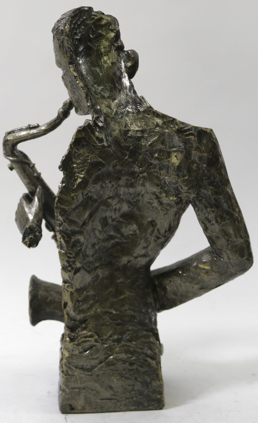 17" Height Abstract American Trumpet Player Jazz Bronzed Sculpture Statue Gift