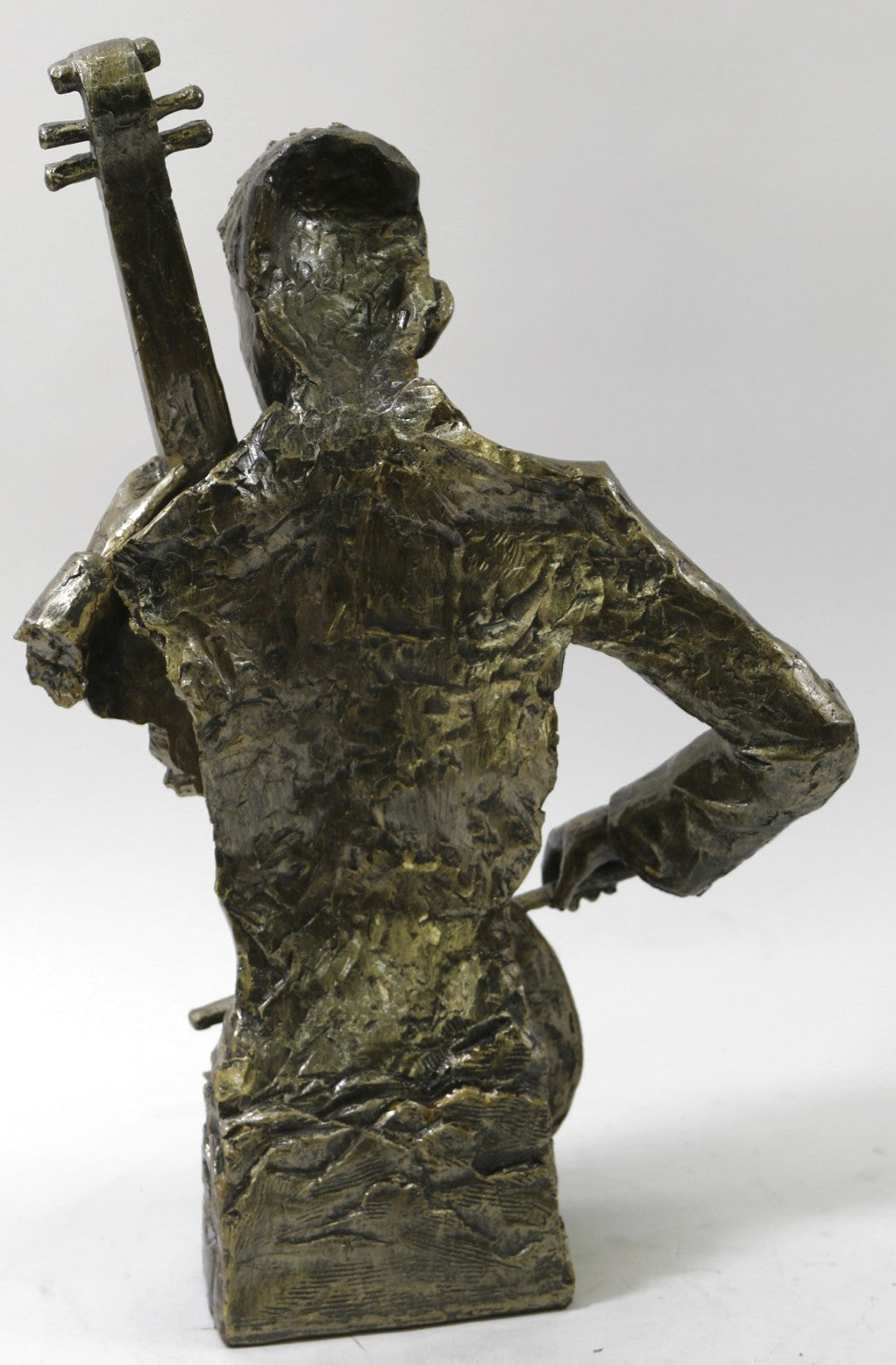 Cold Cast Bronze Violin Player Home Office Decoration Faste Shipping Artwork
