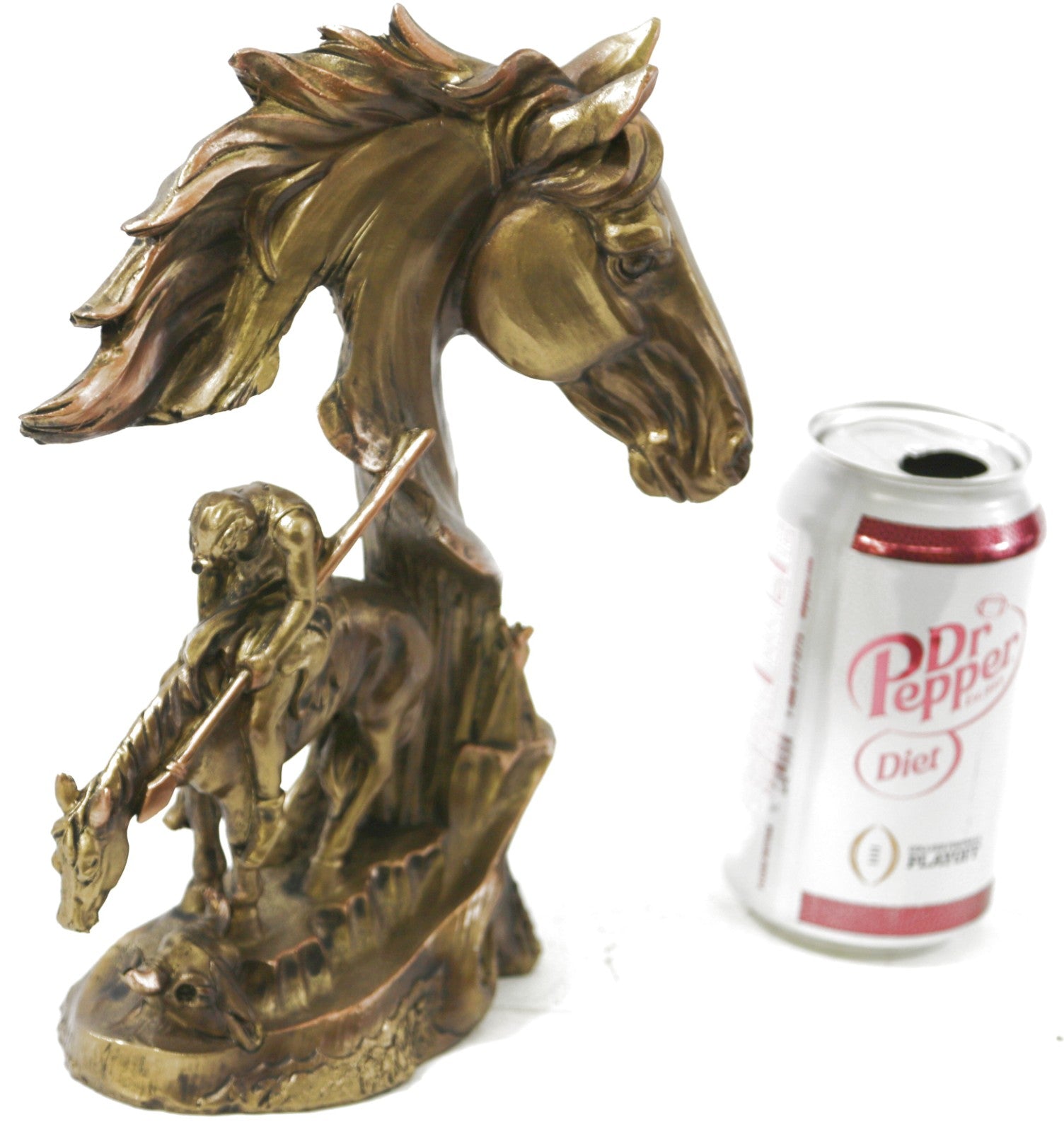 End of Trail Native American Statue - Bronzed Sculpture Home Office Decor Figure