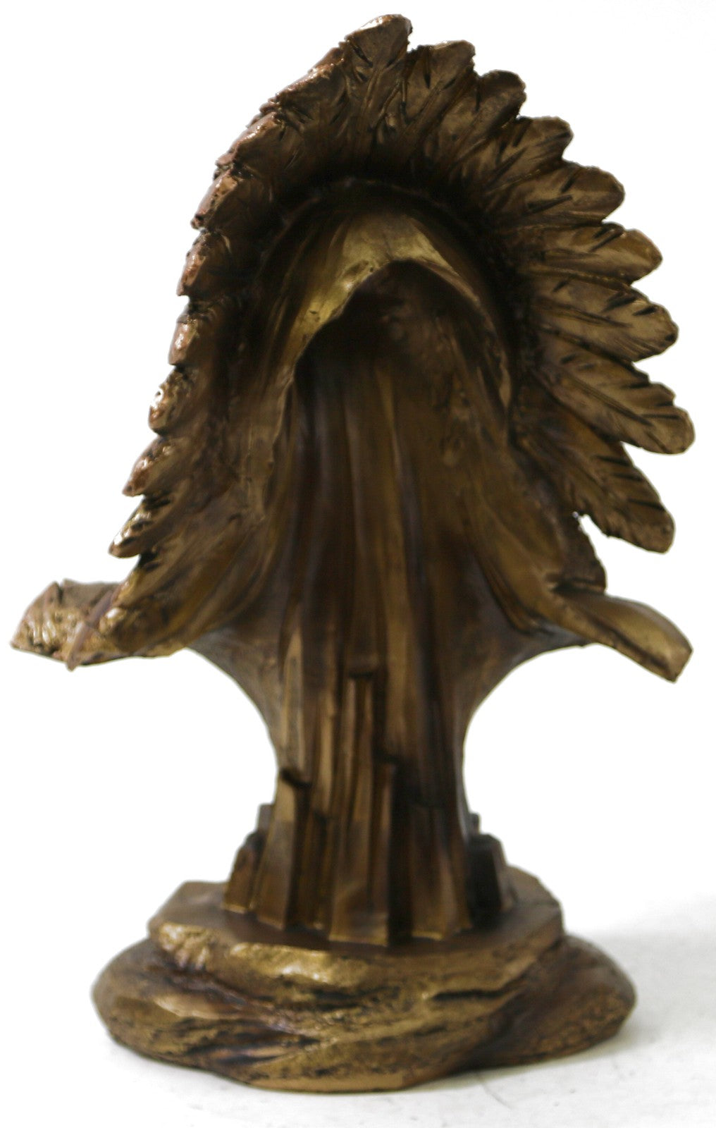 Indian Hunter Bust Sculpture Abstract Tribe Chief Statue Gift Craft Ornament for Home