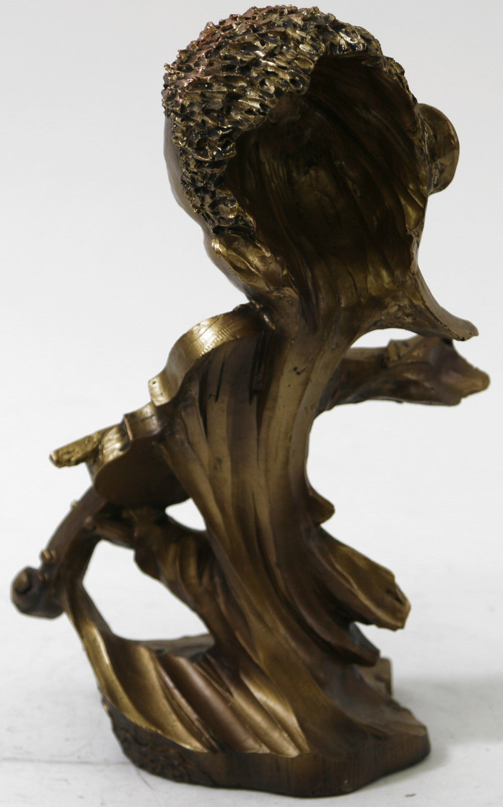 Man Violin Player Faux Bronze Cold Cast Classic Artwork Sculpture Figurine Statue