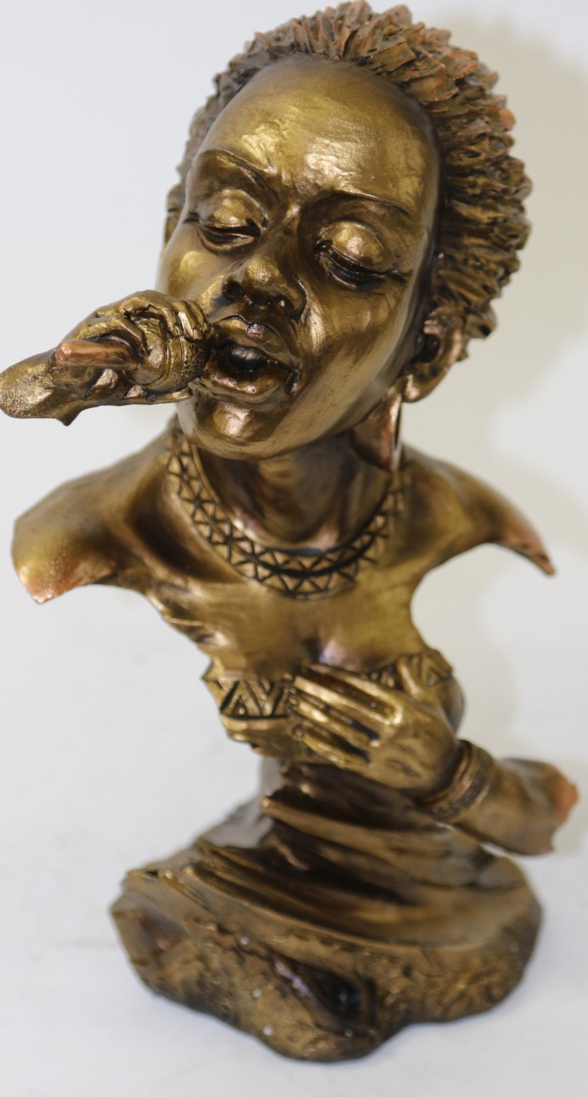 Hand Made Cold Cast Bronze Female Singer Movie Prop Classic Artwork Figurine