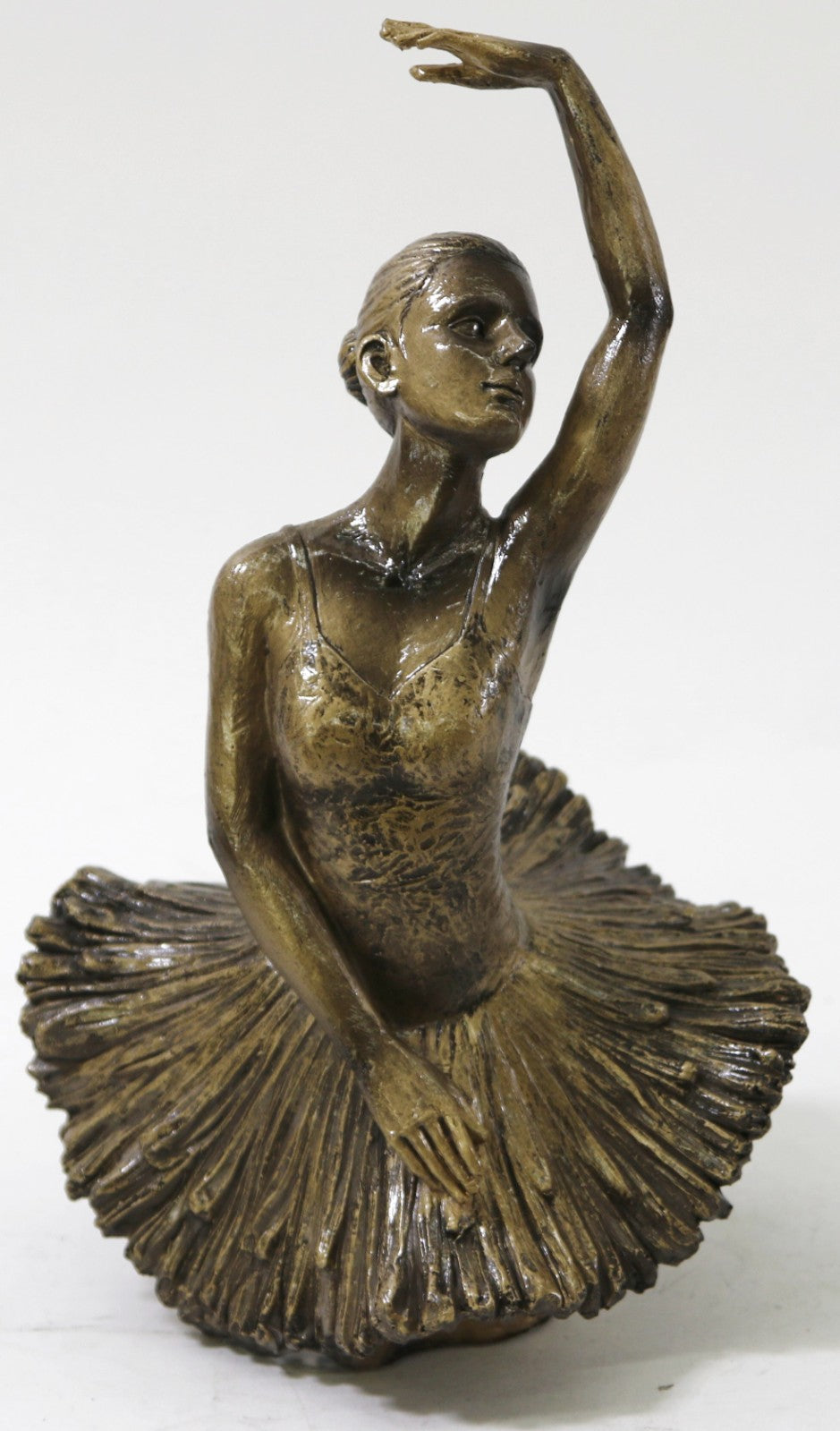 Art Deco style Faux bronze sculpture of a ballerina dancing in Free Form Figure