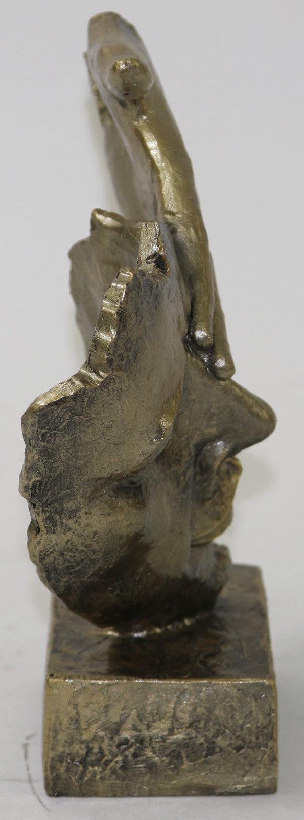 STUNNING UNIQUE BRONZE EFFECT CONTEMPORARY SCULPTURE COLD CAST FIGURINE DALI