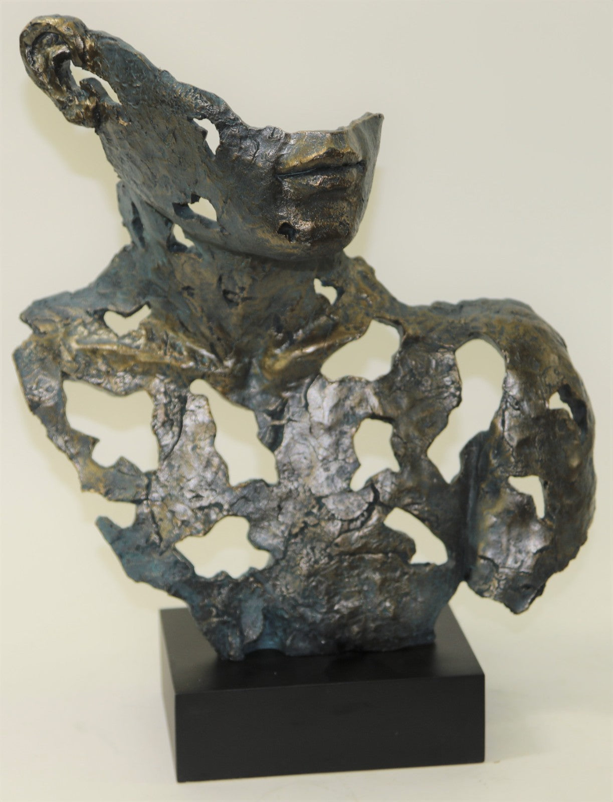 LARGE EUROPEAN RETRO STATUES LIVING ROOM ART DECOR SCULPTURE VINTAGE RESIN MASK FIGURINE