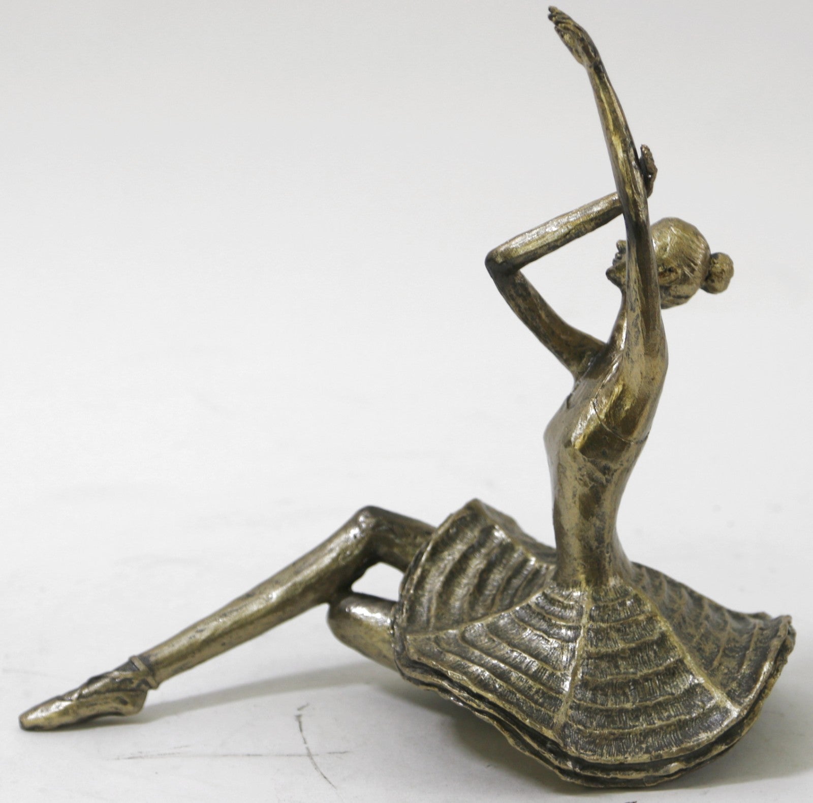 9 Inches Tall Decorative Ballerina Sculptures in Colored Polystone Decor