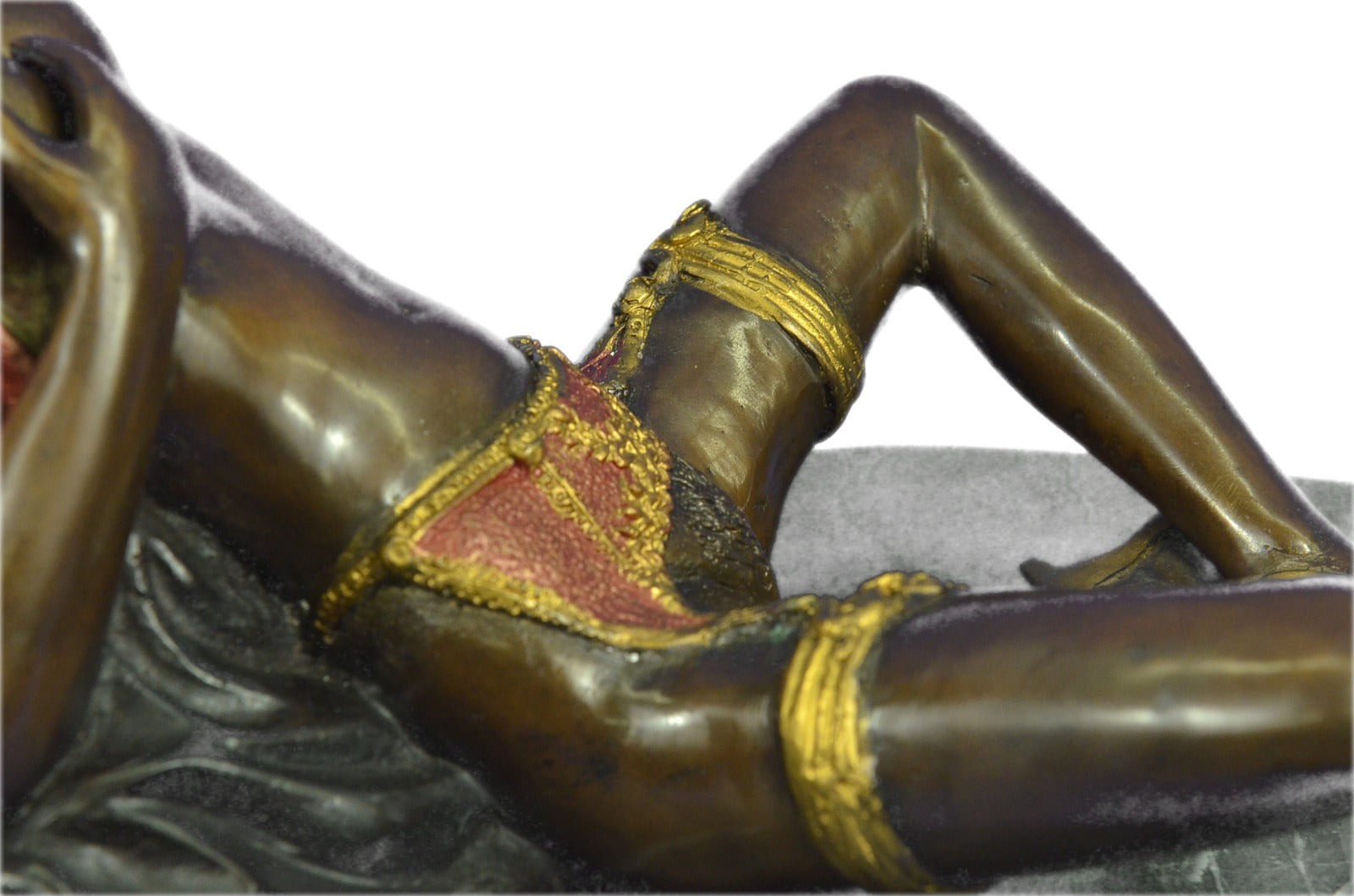 Erotic Art Handmade Collett Bronze Nude Female Figurine Sculpture Numbered