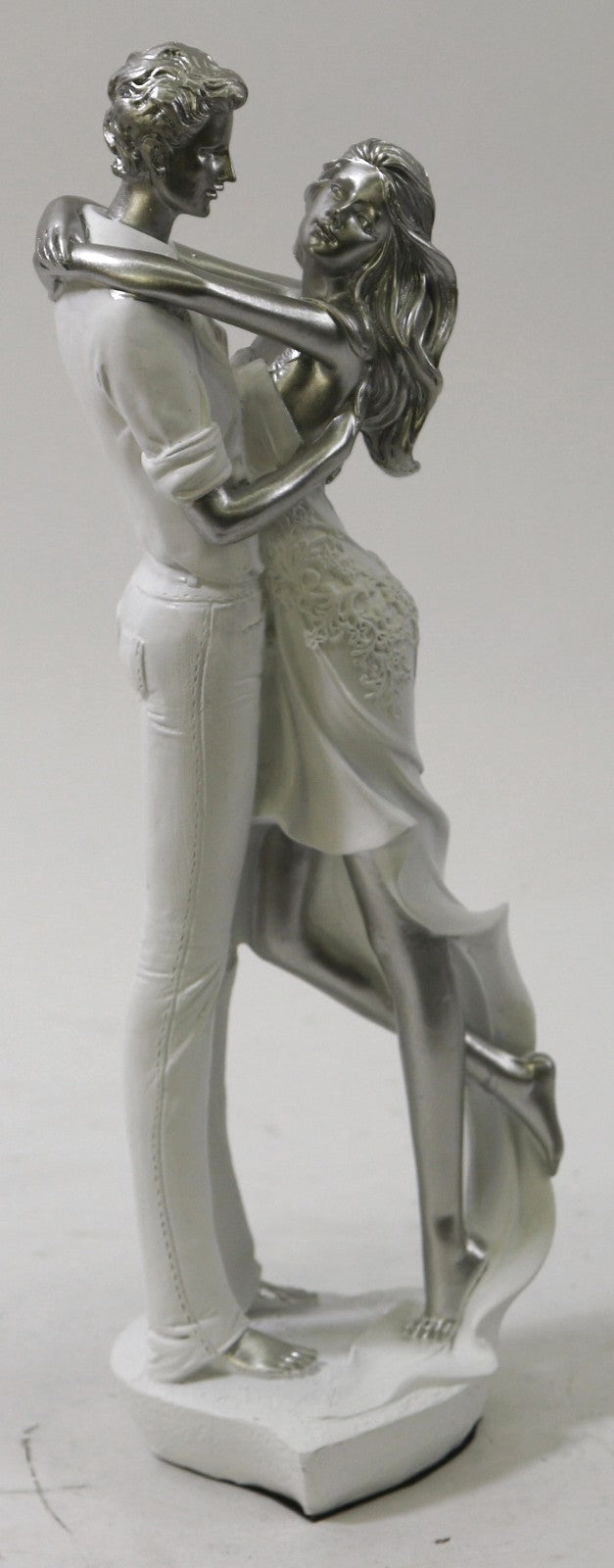 13" Romantic Couple of Lover Statue Sculpture Figure Art Deco Made in Europe