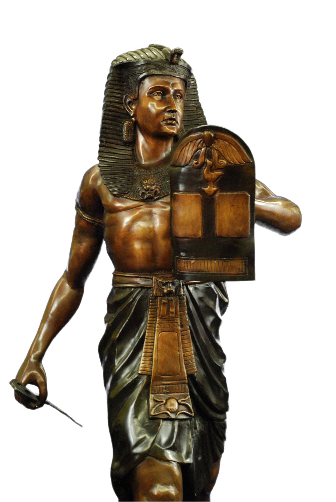 Handcrafted Cleopatra Queen of Egypt Egyptian Collectible Bronze Sculpture