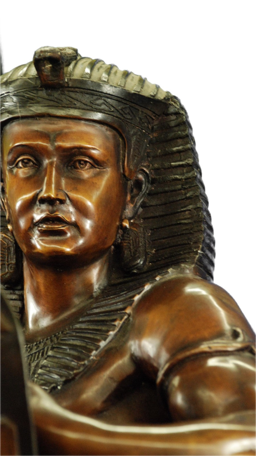 Handcrafted Cleopatra Queen of Egypt Egyptian Collectible Bronze Sculpture
