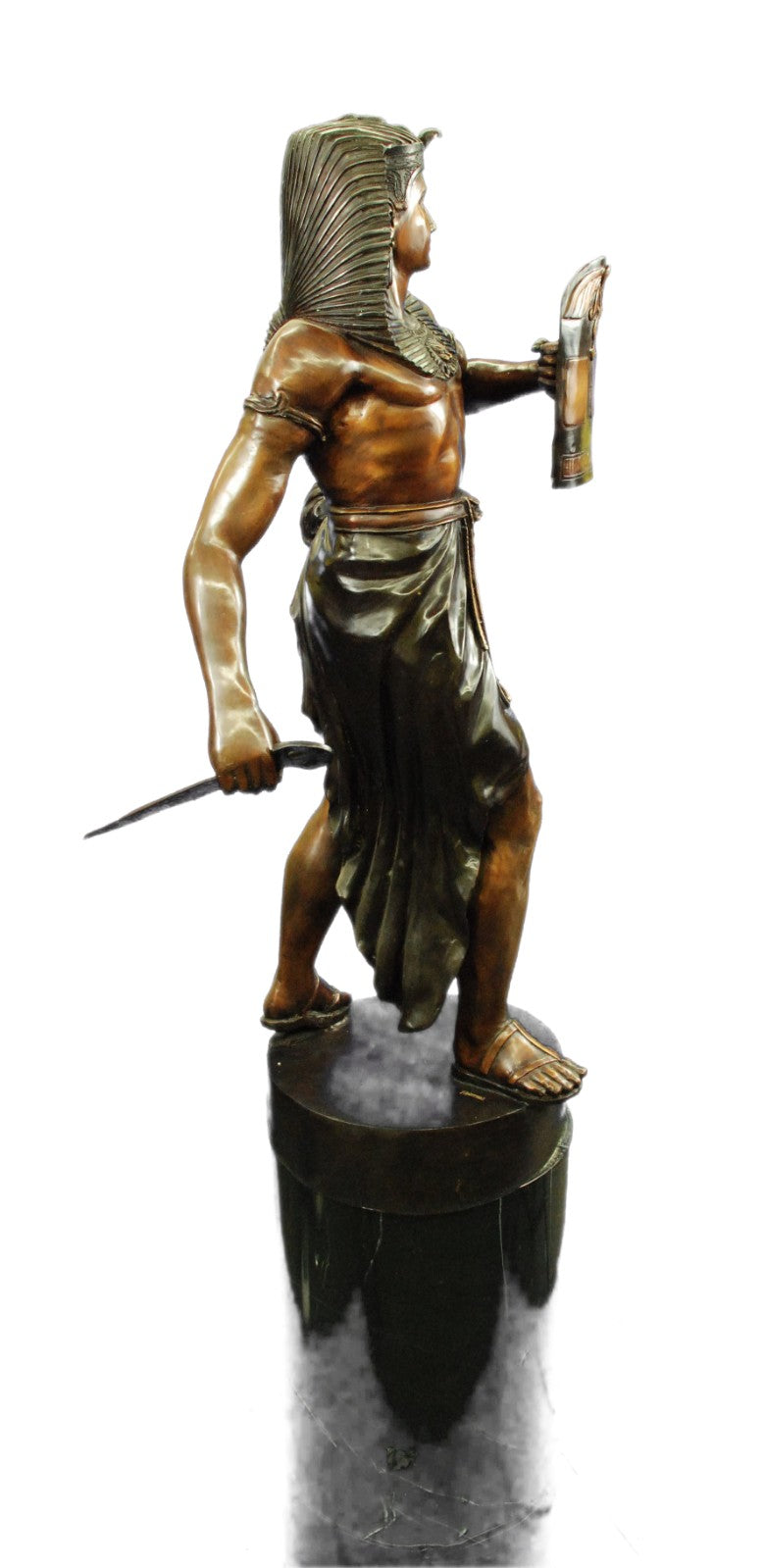 Handcrafted Cleopatra Queen of Egypt Egyptian Collectible Bronze Sculpture