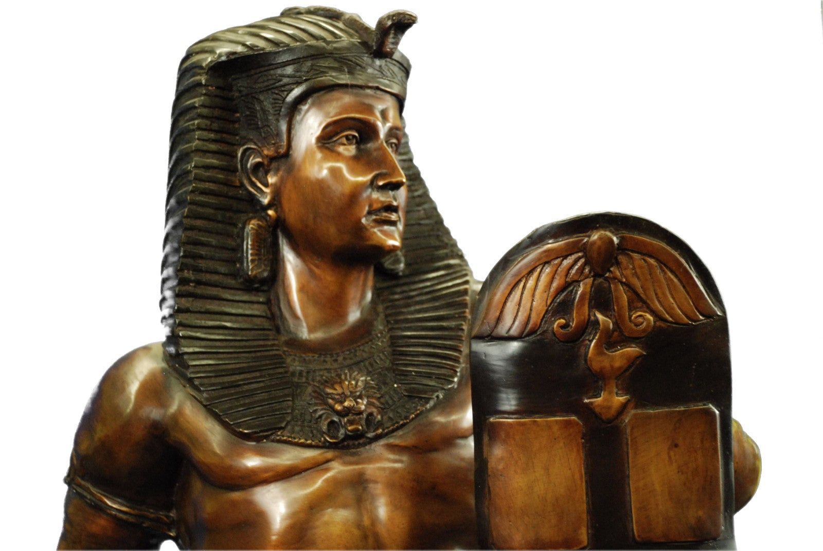 Handcrafted Cleopatra Queen of Egypt Egyptian Collectible Bronze Sculpture