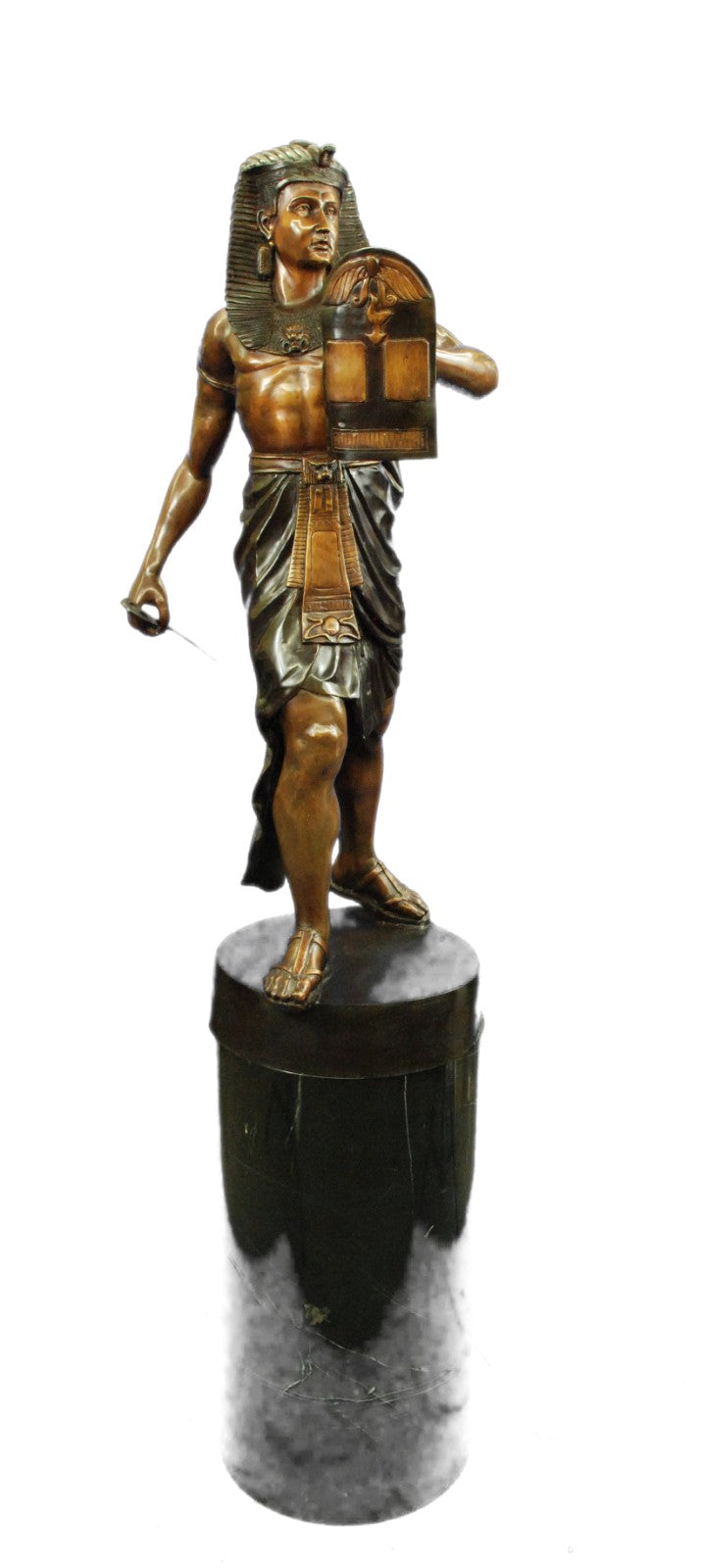 Handcrafted Cleopatra Queen of Egypt Egyptian Collectible Bronze Sculpture