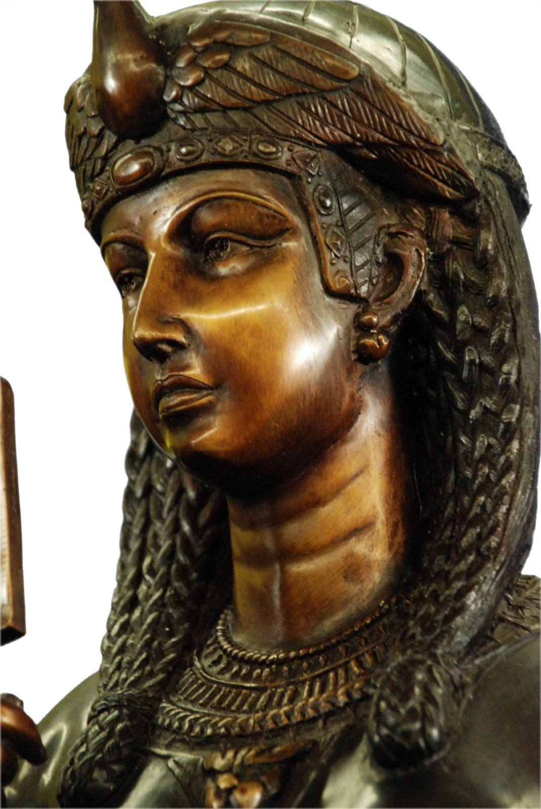 Handcrafted bronze brass king tut egyptian sculpture Marble Art Deco Gift
