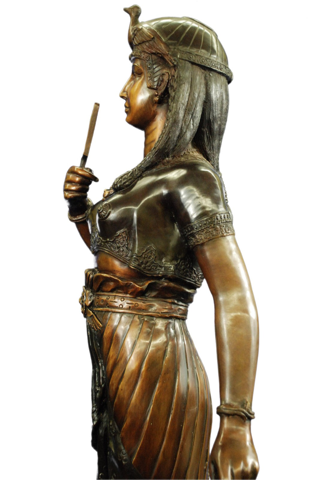 Handcrafted bronze brass king tut egyptian sculpture Marble Art Deco Gift