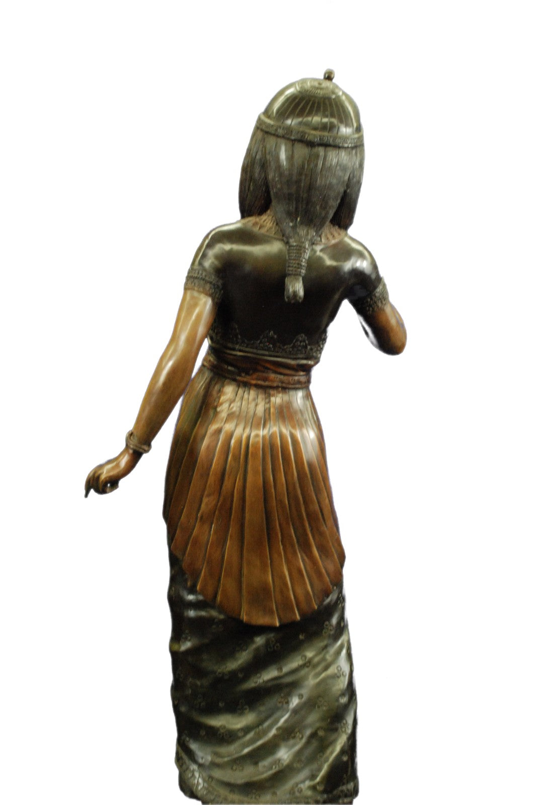 Handcrafted bronze brass king tut egyptian sculpture Marble Art Deco Gift