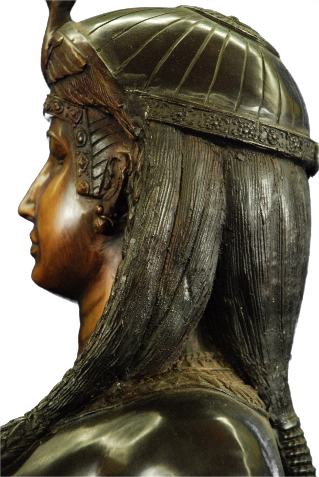 Handcrafted bronze brass king tut egyptian sculpture Marble Art Deco Gift