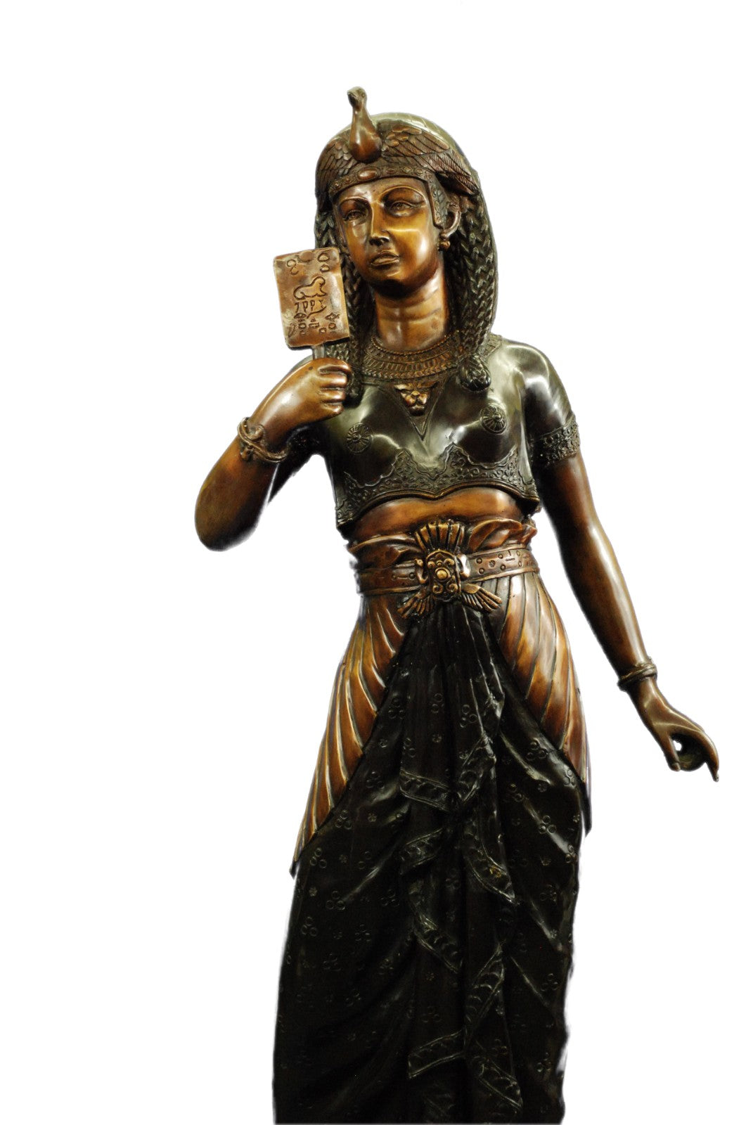 Handcrafted bronze brass king tut egyptian sculpture Marble Art Deco Gift