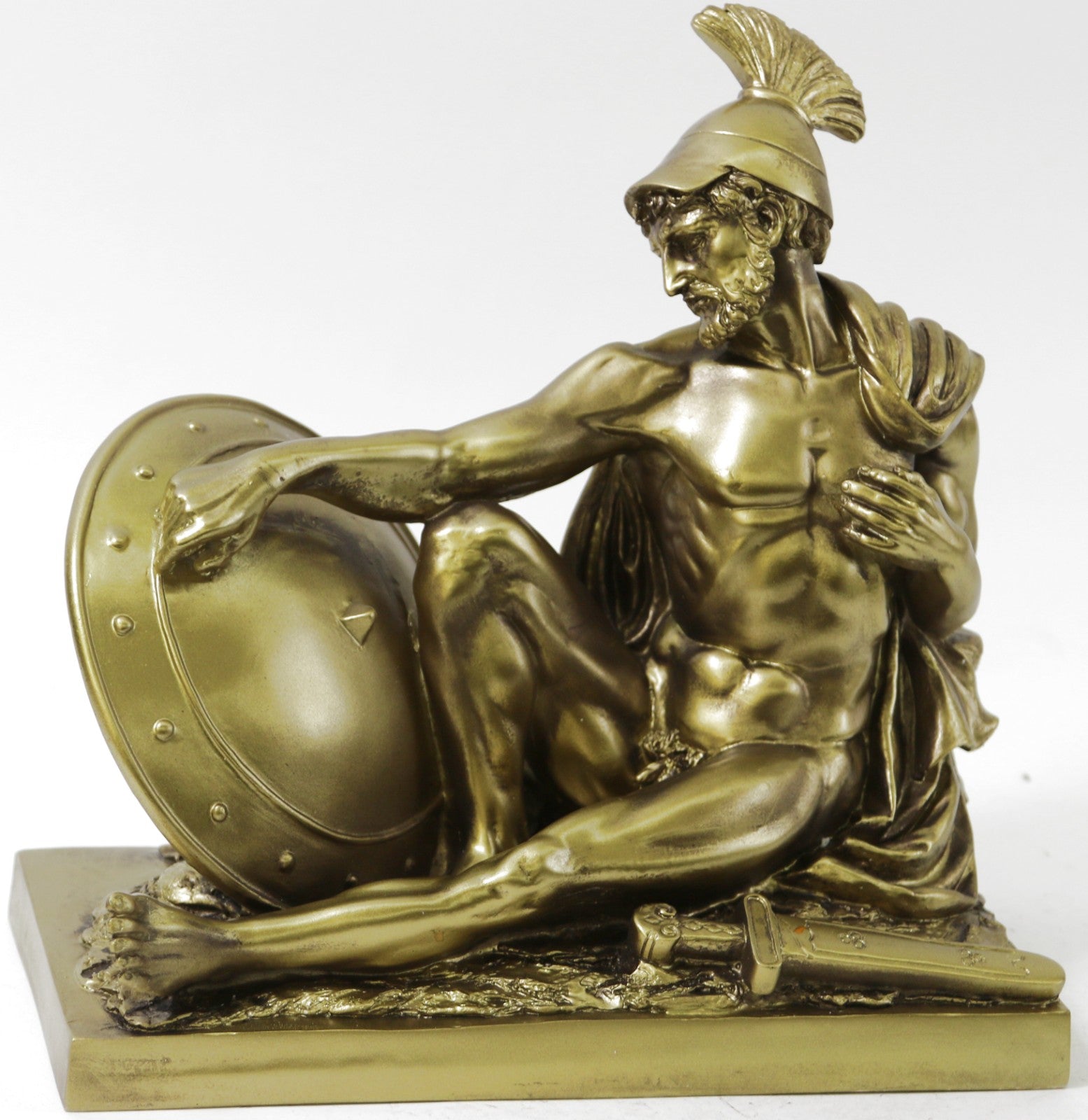 Sparta King Leonidas Statue Spartacus Resin Armor Knight Greek Knight Sculpture Roman Warrior