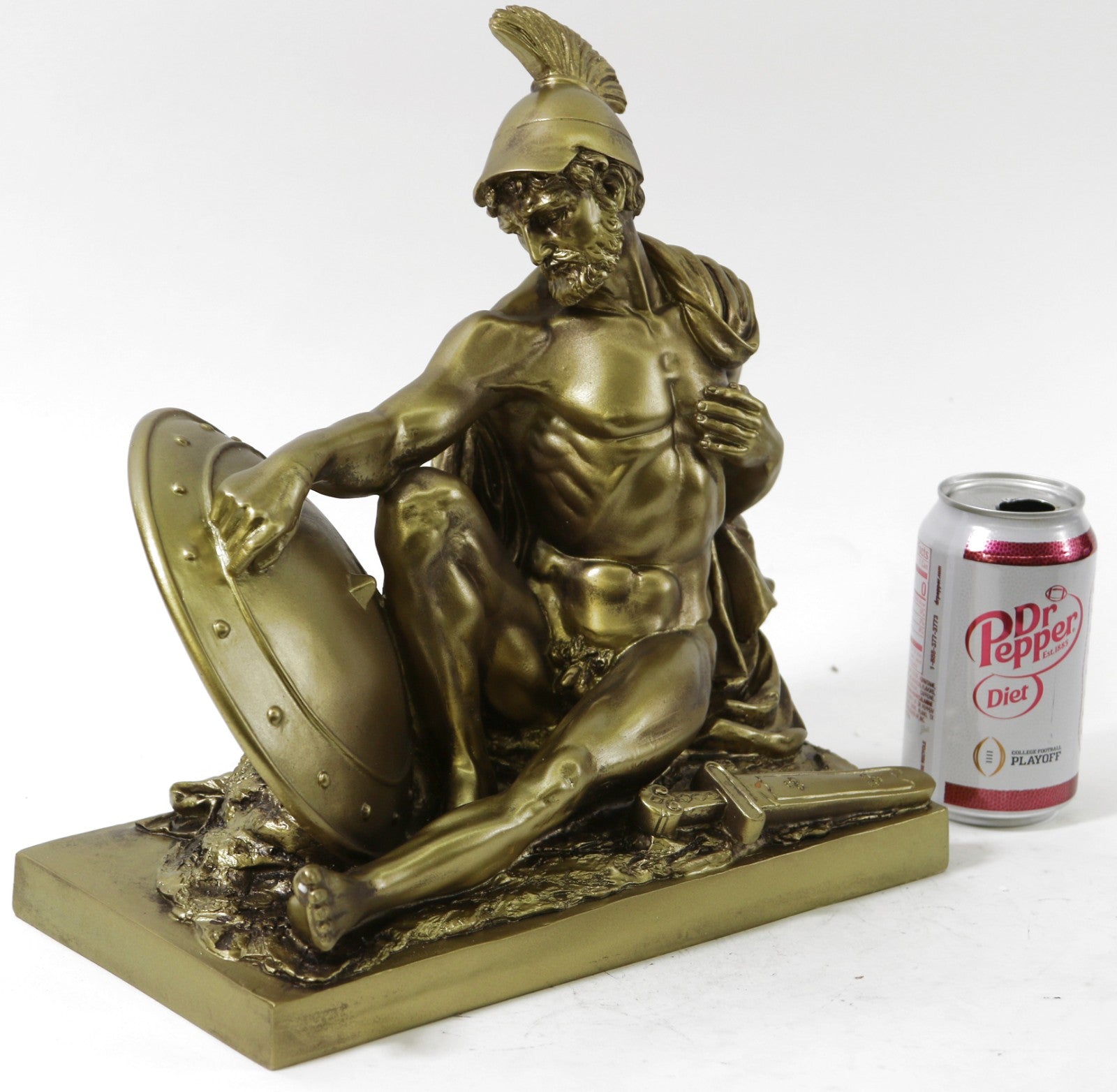 Sparta King Leonidas Statue Spartacus Resin Armor Knight Greek Knight Sculpture Roman Warrior
