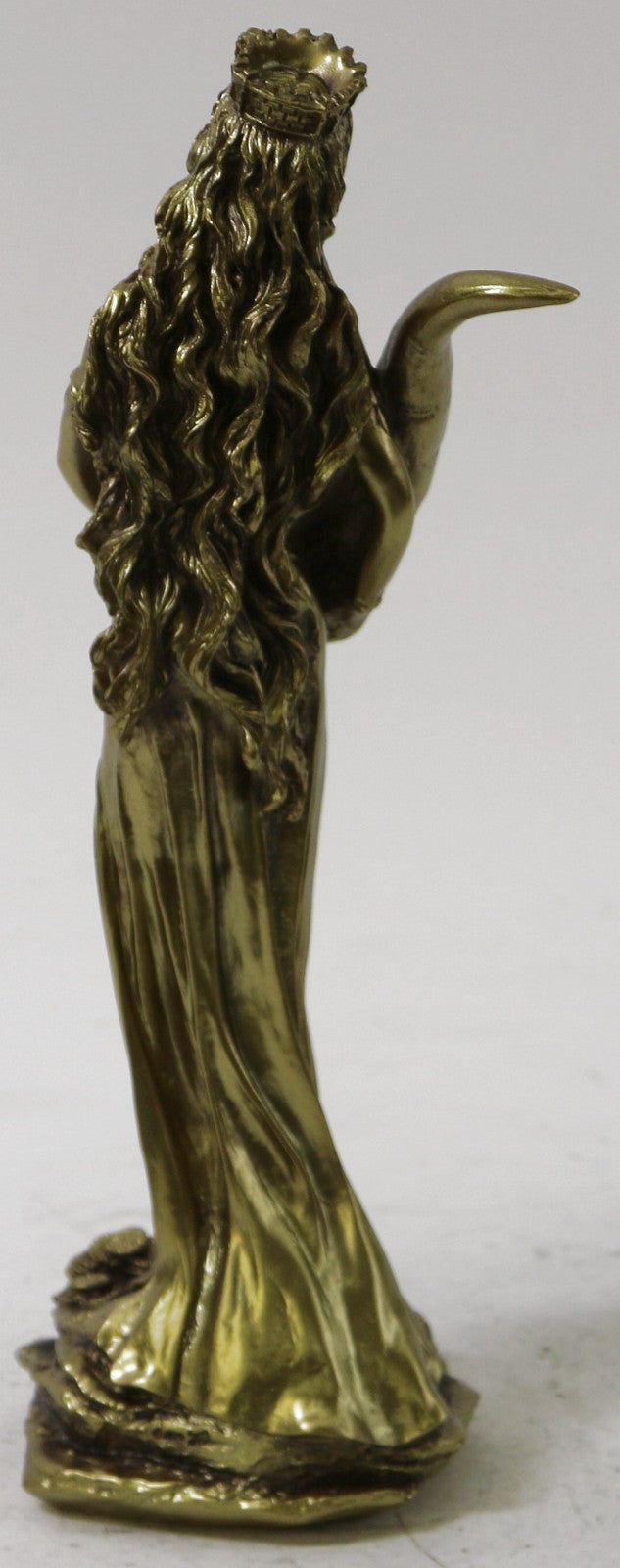 Goddess of Money Luck Statue Sculpture Figure Bronze Finish Cold Cast Art