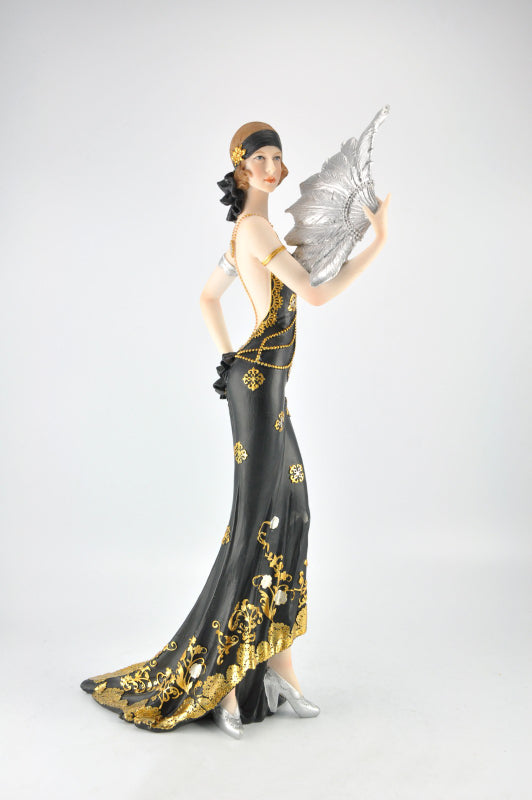 Art Deco/Nouveau Sexy Goddess Polyresin Sculpture Home Decoration Decor Statue